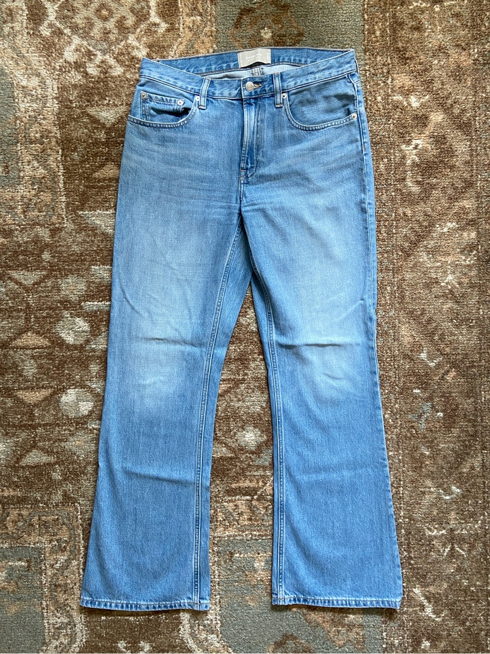 Everlane Light Blue Slouch Bootcut Jean